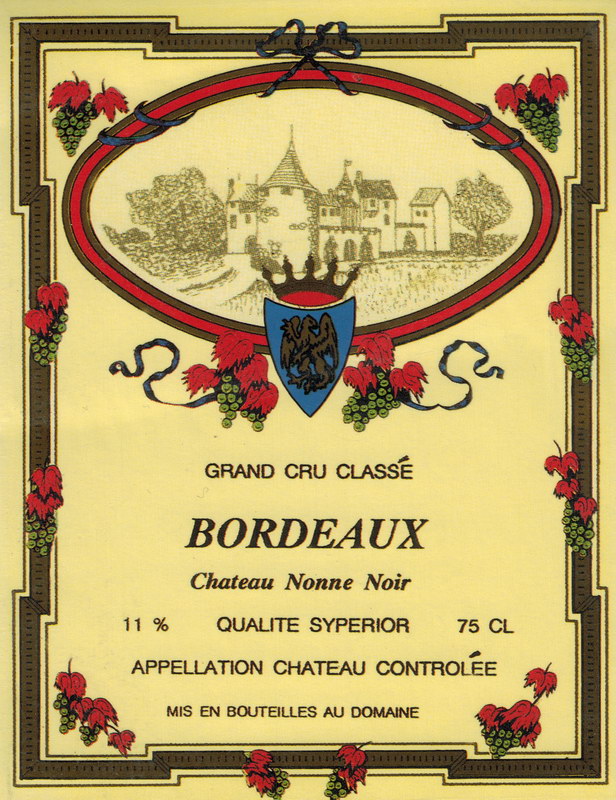 Etikett Bordeaux