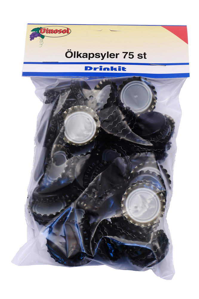 ölkapsyl svart 75-pack